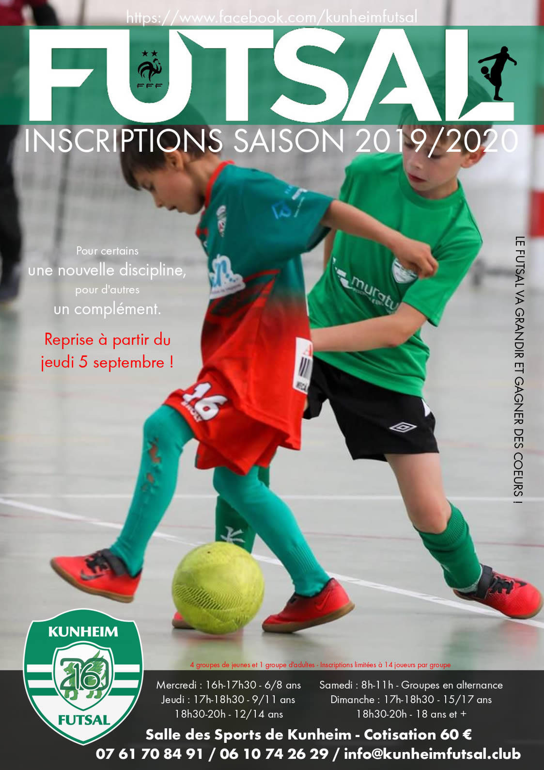 Kunheim Futsal inscription 2019-2020